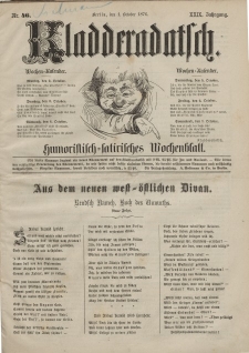 Kladderadatsch, 29. Jahrgang, 1. Oktober 1876, Nr. 46