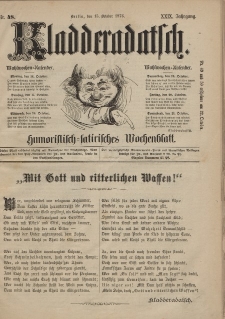 Kladderadatsch, 29. Jahrgang, 15. Oktober 1876, Nr. 48