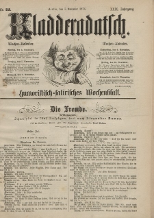 Kladderadatsch, 29. Jahrgang, 5. November 1876, Nr. 52