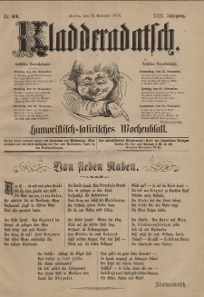 Kladderadatsch, 29. Jahrgang, 19. November 1876, Nr. 54