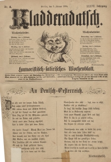 Kladderadatsch, 37. Jahrgang, 3. Februar 1884, Nr. 5