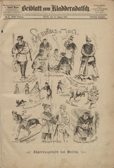 Kladderadatsch, 38. Jahrgang, 11. Januar 1885, Nr. 2 (Beiblatt)