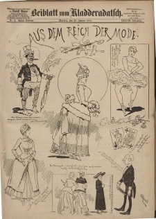 Kladderadatsch, 38. Jahrgang, 18. Januar 1885, Nr. 4 (Beiblatt)