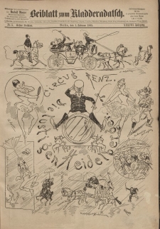 Kladderadatsch, 38. Jahrgang, 1. Februar 1885, Nr. 5 (Beiblatt)