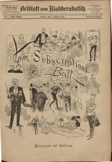 Kladderadatsch, 38. Jahrgang, 15. Februar 1885, Nr. 7 (Beiblatt)
