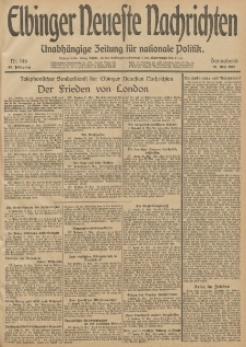 Elbinger Neueste Nachrichten, Nr. 146 Sonnabend 31 Mai 1913 65. Jahrgang