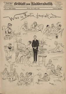 Kladderadatsch, 38. Jahrgang, 8. März 1885, Nr. 11 (Beiblatt)