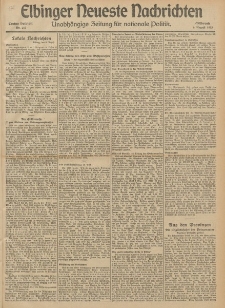 Elbinger Neueste Nachrichten, Nr. 213 Mittwoch 6 August 1913 65. Jahrgang