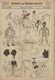 Kladderadatsch, 38. Jahrgang, 12. April 1885, Nr. 17 (Beiblatt)