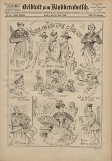 Kladderadatsch, 38. Jahrgang, 26. April 1885, Nr. 19 (Beiblatt)