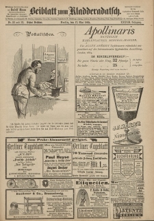 Kladderadatsch, 38. Jahrgang, 17. Mai 1885, Nr. 22/23 (Beiblatt)
