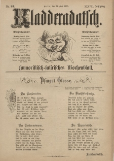 Kladderadatsch, 38. Jahrgang, 24. Mai 1885, Nr. 24