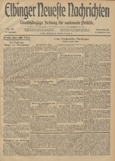 Elbinger Neueste Nachrichten, Nr. 251 Sonnabend 13 September 1913 65. Jahrgang