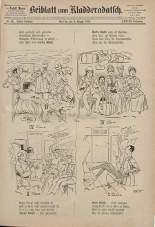 Kladderadatsch, 38. Jahrgang, 9. August 1885, Nr. 36 (Beiblatt)