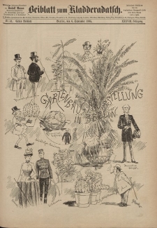 Kladderadatsch, 38. Jahrgang, 6. September 1885, Nr. 41 (Beiblatt)