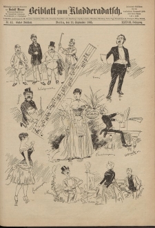 Kladderadatsch, 38. Jahrgang, 13. September 1885, Nr. 42 (Beiblatt)