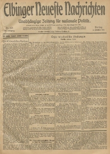Elbinger Neueste Nachrichten, Nr. 271 Freitag 3 Oktober 1913 65. Jahrgang
