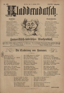 Kladderadatsch, 38. Jahrgang, 11. Oktober 1885, Nr. 47