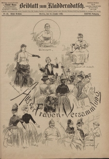 Kladderadatsch, 38. Jahrgang, 18. Oktober 1885, Nr. 48 (Beiblatt)
