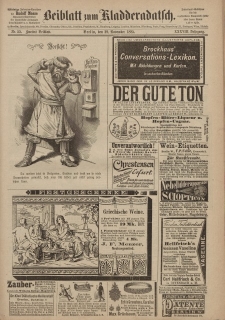 Kladderadatsch, 38. Jahrgang, 29. November 1885, Nr. 55 (Beiblatt)