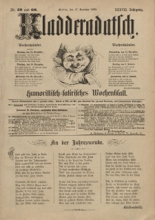 Kladderadatsch, 38. Jahrgang, 27. Dezember 1885, Nr. 59/60