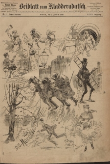 Kladderadatsch, 39. Jahrgang, 3. Januar 1886, Nr. 1 (Beiblatt)
