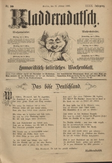 Kladderadatsch, 39. Jahrgang, 28. Februar 1886, Nr. 10