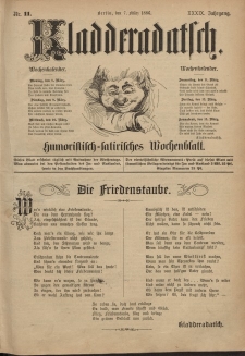 Kladderadatsch, 39. Jahrgang, 7. März 1886, Nr. 11