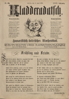 Kladderadatsch, 39. Jahrgang, 18. April 1886, Nr. 18