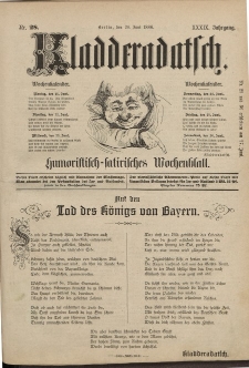 Kladderadatsch, 39. Jahrgang, 20. Juni 1886, Nr. 28