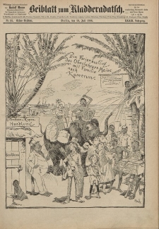 Kladderadatsch, 39. Jahrgang, 18. Juli 1886, Nr. 33 (Beiblatt)