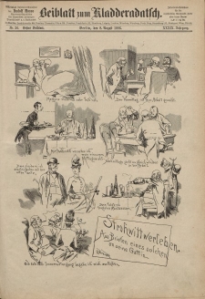 Kladderadatsch, 39. Jahrgang, 8. August 1886, Nr. 36 (Beiblatt)