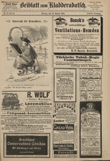 Kladderadatsch, 39. Jahrgang, 15. August 1886, Nr. 37/38 (Beiblatt)