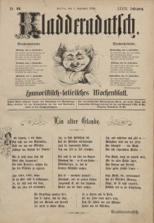 Kladderadatsch, 39. Jahrgang, 5. September 1886, Nr. 41
