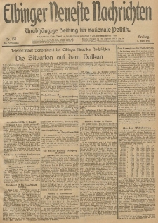 Elbinger Neueste Nachrichten, Nr. 152 Freitag 6 Juni 1913 65. Jahrgang