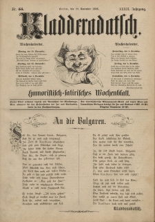 Kladderadatsch, 39. Jahrgang, 28. November 1886, Nr. 55
