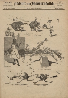 Kladderadatsch, 39. Jahrgang, 5. Dezember 1886, Nr. 56 (Beiblatt)