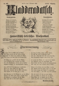 Kladderadatsch, 39. Jahrgang, 12. Dezember 1886, Nr. 57