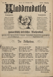 Kladderadatsch, 39. Jahrgang, 19. Dezember 1886, Nr. 58