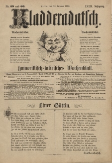 Kladderadatsch, 39. Jahrgang, 26. Dezember 1886, Nr. 59/60