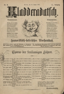 Kladderadatsch, 40. Jahrgang, 23. Januar 1887, Nr. 4