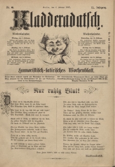 Kladderadatsch, 40. Jahrgang, 6. Februar 1887, Nr. 6