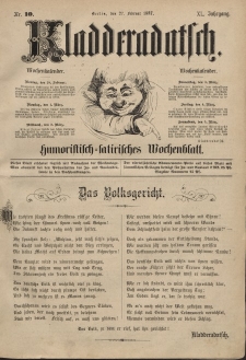 Kladderadatsch, 40. Jahrgang, 27. Februar 1887, Nr. 10
