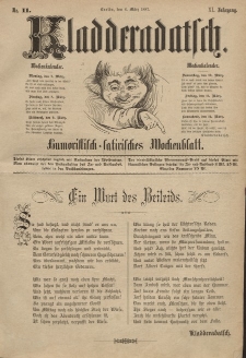 Kladderadatsch, 40. Jahrgang, 6. März 1887, Nr. 11
