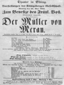 Der Müller von Meran - Hermann Mosenthal, Friedrich Tietz