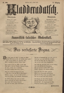 Kladderadatsch, 40. Jahrgang, 3. April 1887, Nr. 16