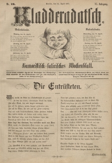 Kladderadatsch, 40. Jahrgang, 24. April 1887, Nr. 19