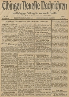 Elbinger Neueste Nachrichten, Nr. 159 Freitag 13 Juni 1913 65. Jahrgang