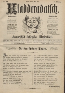 Kladderadatsch, 40. Jahrgang, 12. Juni 1887, Nr. 27