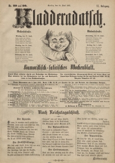 Kladderadatsch, 40. Jahrgang, 26. Juni 1887, Nr. 29/30